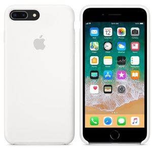 Apple Silicon White 7/8 Plus iPhone Case
